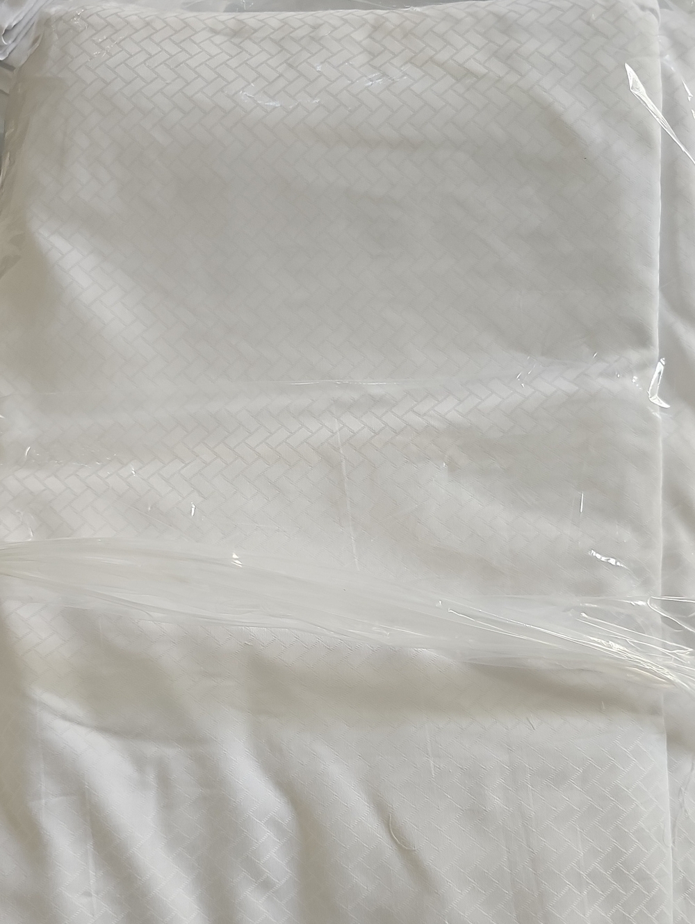 Textured White Home Bedding Duvet Cover - Crisp White Finish